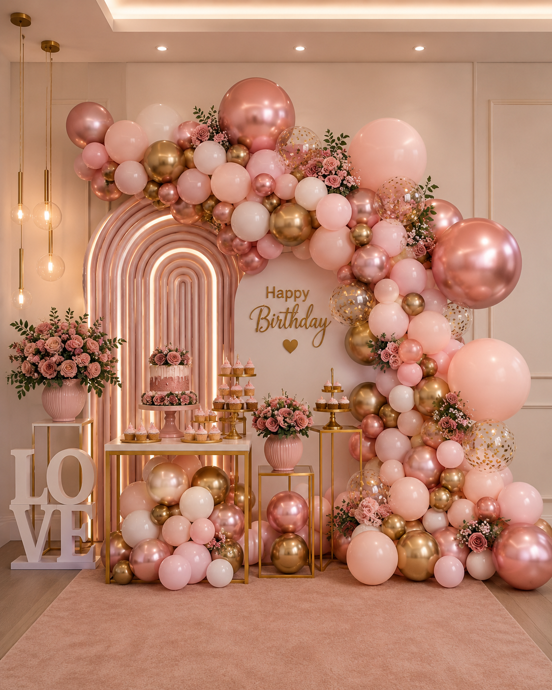Luxury wedding event decoration