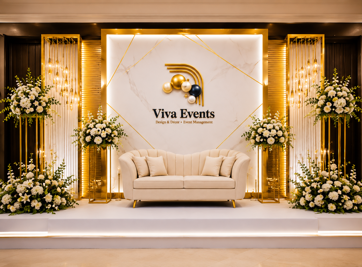 Wedding styling and stage decoration