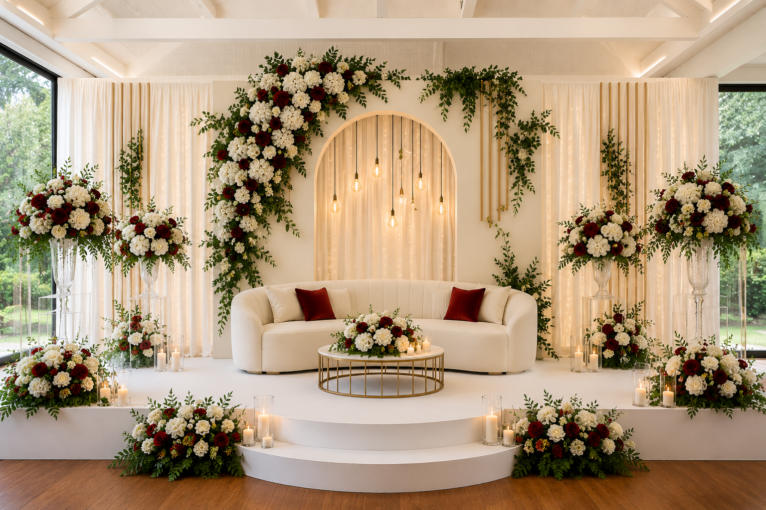 Luxury stage decoration by Viva Events